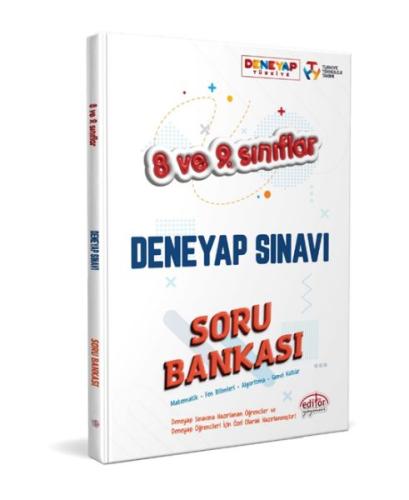 Editör 8 ve 9. Sınıflar Deneyap Sınavı Soru Bankası - Münzevi Kitabevi