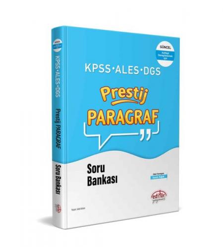 Kurye Kitabevi - Editör KPSS-ALES-DGS Prestij Paragraf Soru Bankası