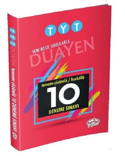 Editör TYT Duayen Çözümlü 10 Fasikül Deneme Sınavı (Yeni)