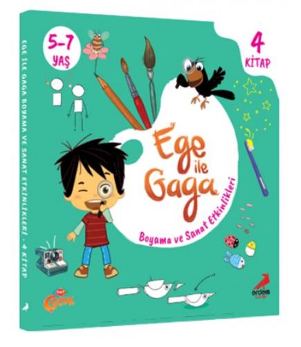 Ege ile Gaga - Boyama ve Sanat Etkinlikleri(4 Kitap Takım)