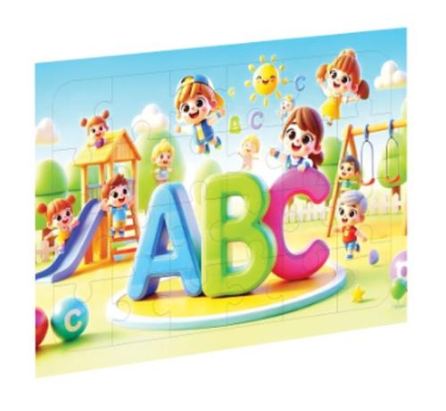 Eğlenceli Harfler Ahşap Puzzle - Münzevi Kitabevi