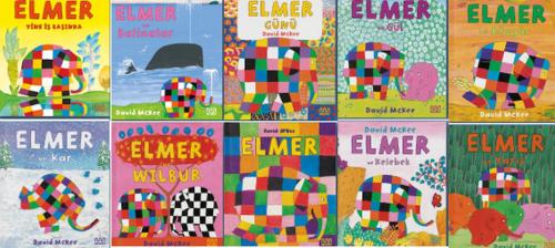 Kurye Kitabevi - Elmer Serisi (10 Çeşit-50 Kitap)