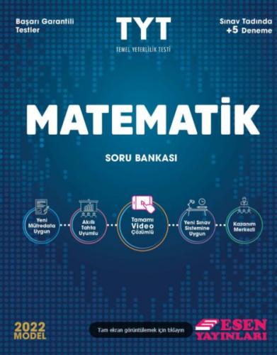Kurye Kitabevi - Esen TYT Matematik Soru Bankası 2022