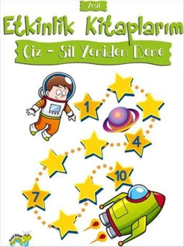 Etkinlik Kitaplarım Çiz-Sil Yeniden Dene (Yeşil) - Münzevi Kitabevi