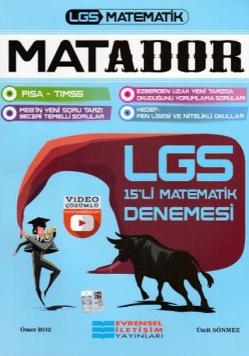 Kurye Kitabevi - Evrensel LGS Matador Matematik Video Çözümlü Deneme S