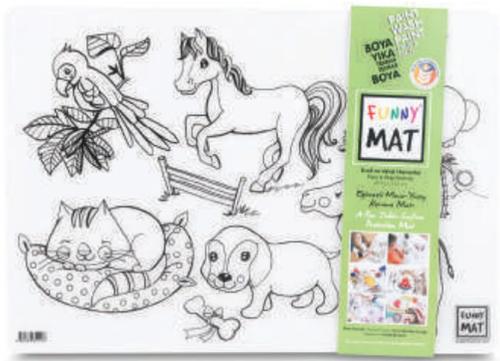 Kurye Kitabevi - Funny Mat - Evcil Hayvanlar Ve Vahşi Hayvanlar 33,5 x