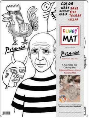 Kurye Kitabevi - Funny Mat - Pablo Pıcasso 30 X 40 Cm