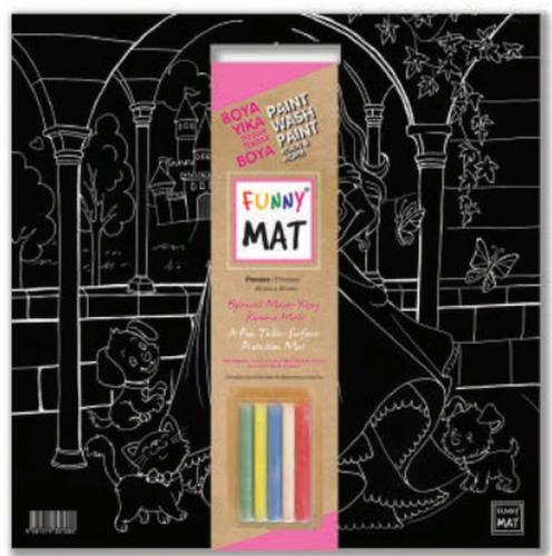 Kurye Kitabevi - Funny Mat - Prenses 40x40cm