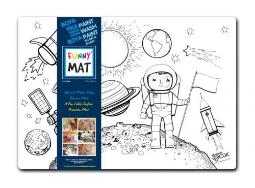Kurye Kitabevi - Funny Mat Uzay 33,5x48cm