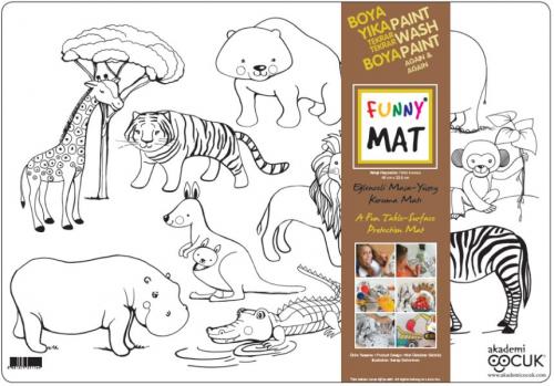 Funny Mat - Vahşi Hayvanlar 33,5x48cm