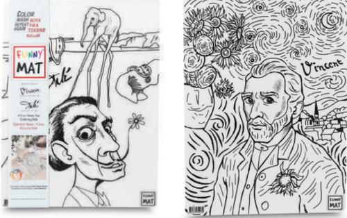 Kurye Kitabevi - Funny Mat - Vıncent Van Gogh Ve Salvador Dalı 25 X 35