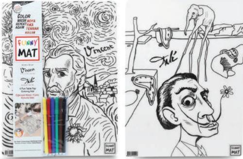 Kurye Kitabevi - Funny Mat - Vıncent Van Gogh Ve Salvador Dalı 6'Lı Ka