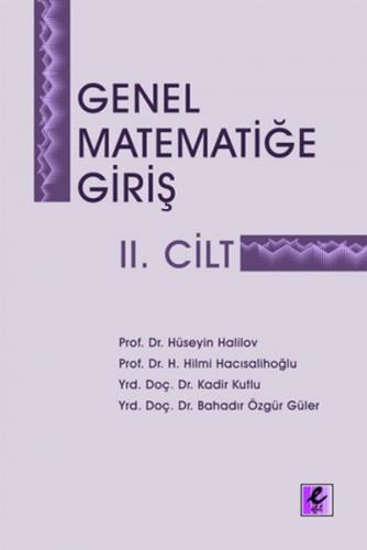 Genel Matematiğe Giriş II.Cilt