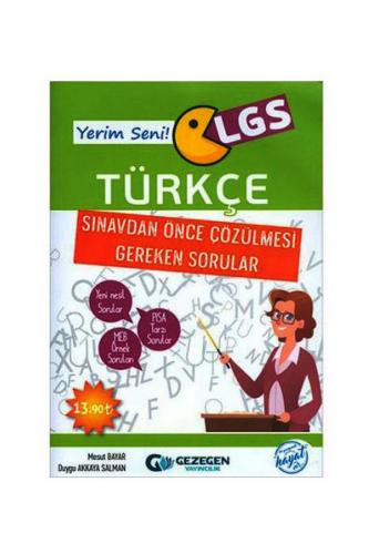 Kurye Kitabevi - Gezegen LGS Yerim Seni Türkçe Sınavdan Önce Çözülmesi
