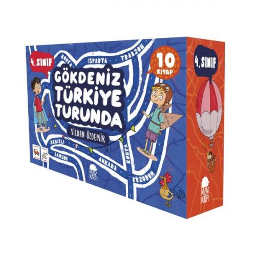 Kurye Kitabevi - Gökdeniz Türkiye Turunda 4. Sınıf Seti - (10 Kitap)