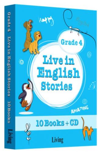 Kurye Kitabevi - Live in English Stories Grade 4 - 10 Books-CD