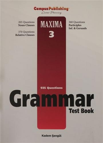 Kurye Kitabevi - Grammar Test Book Maxima 3