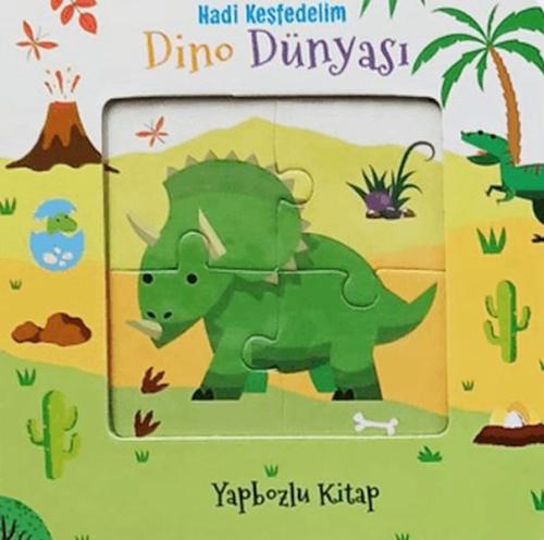 Hadi Keşfedelim - Dino Dünyası Yapbozlu Karton Kitap - Münzevi Kitabev
