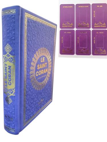 Hafız Boy Termo Deri Le Saınt Coran Fransızca Muhammad Hamıdullah Mor