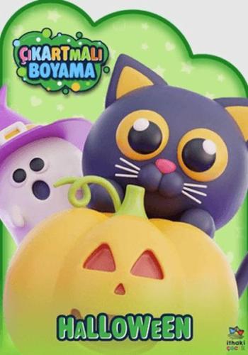 Halloween Zamanı - Çıkartmalı Boyama Kitabı - Münzevi Kitabevi