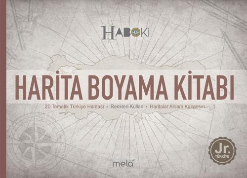 Kurye Kitabevi - Harita Boyama Kitabı 20 Tematik Türkiye Haritası