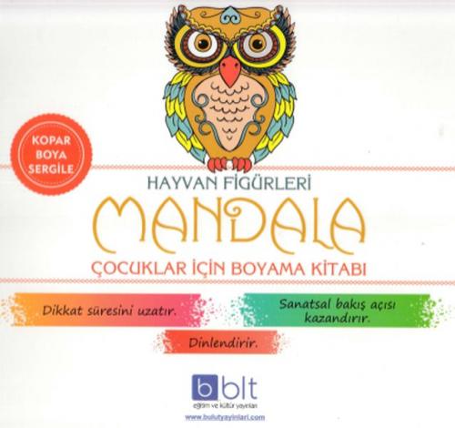 Kurye Kitabevi - Hayvan Figürleri-Mandala Çocuklar İçin Boyama Kitabı