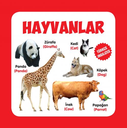 Kurye Kitabevi - Hayvanlar Türkçe-İngilizce