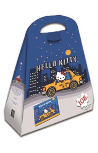 Kurye Kitabevi - Hello Kitty Çantalı Yap Boz Taksi 108 Parça Puzzle 40
