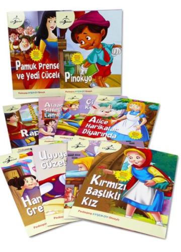 Hikayeli. Boyamalı ve Aktiviteli Dünya Masalları Serisi - 10 Kitap