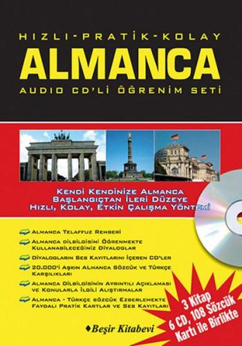 Kurye Kitabevi - Hızlı Pratik Kolay Almanca Audio CD'li Öğrenim Set