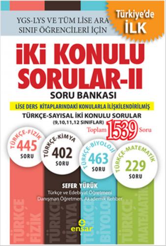 Kurye Kitabevi - İki Konulu Sorular-II Soru Bankası Türkçe-Sayısal İki