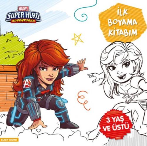 Kurye Kitabevi - İlk Boyama Kitabım Black Widow Marvel Super Hero Adve