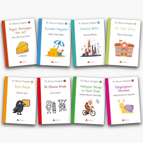 İlk Okuma Kitapları 8 Kitaplık Set - Münzevi Kitabevi