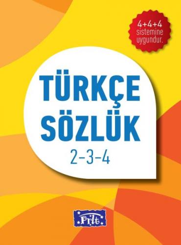 Kurye Kitabevi - Parıltı İlköğretim Türkçe Sözlük-Karton Kapak 2-3-4