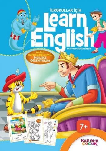 Kurye Kitabevi - İlkokullar İçin Learn English Mavi