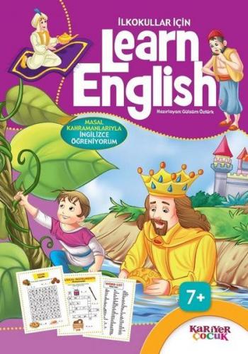 Kurye Kitabevi - İlkokullar İçin Learn English Mor