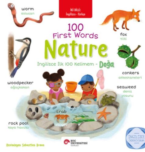 Kurye Kitabevi - İngilizce İlk 100 Kelimem - Doğa (İki Dilli Türkçe-İn