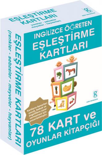 İngilizce Öğreten Eşleştirme Kartları  78 Kart ve Oyunlar Kitapçığı