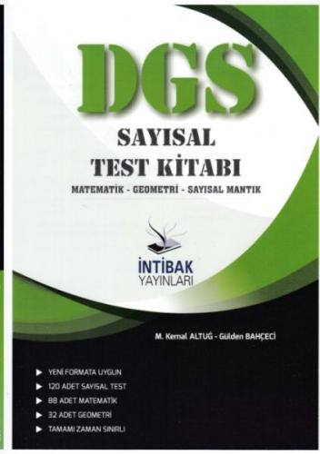 Kurye Kitabevi - İntibak DGS Sayısal Test Kitabı