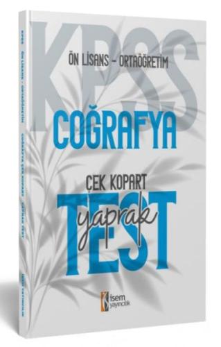 İsem Yayıncılık 2024 Kpss Ortaöğretim-Önlisans Coğrafya Çek-Kopart Yaprak Test