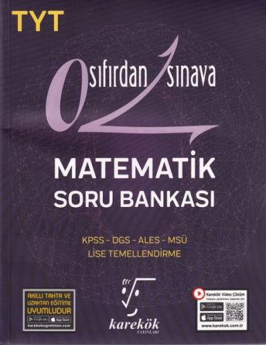 Kurye Kitabevi - Karekök TYT Sıfırdan Sınava Matematik Soru Bankası (Y