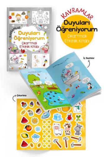 Kavramlar – Duyuları Öğreniyorum – Çıkartmalı Etkinlik Kitabı - 3 Yaş 