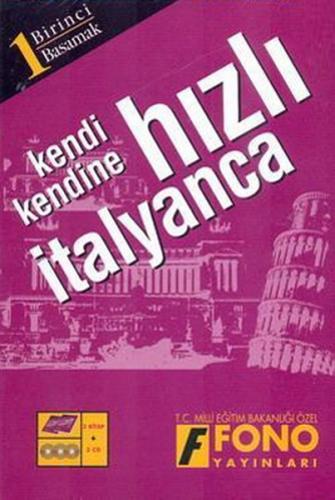 Kurye Kitabevi - Kendi Kendine Hızlı İtalyanca-1.Basamak (2 Kitap+3 CD