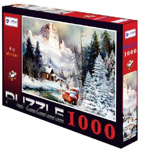 Kurye Kitabevi - Kış 1000 Parça Puzzle 48x68
