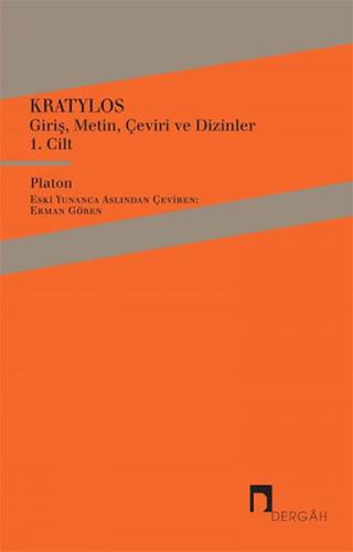 Kurye Kitabevi - Kratylos Giriş Metin Çeviri ve Dizinler 1.Cilt