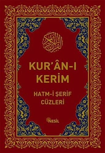 Kur'an-ı Kerim Hatm-i Şerif Cüzleri (30 Cüz)