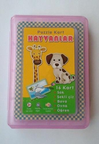Kurye Kitabevi - Kutulu Puzzle Kart Hayvanlar