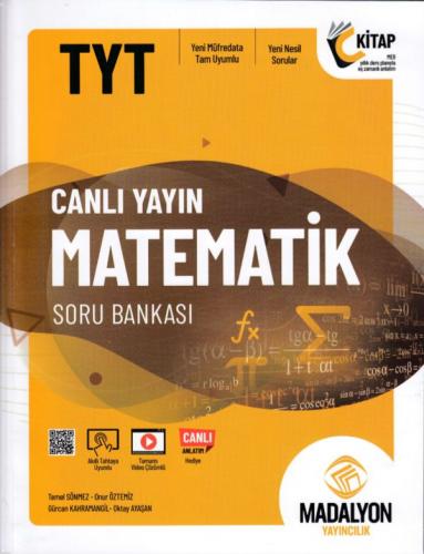 Kurye Kitabevi - Madalyon TYT Canlı Yayın Matematik Soru Bankası
