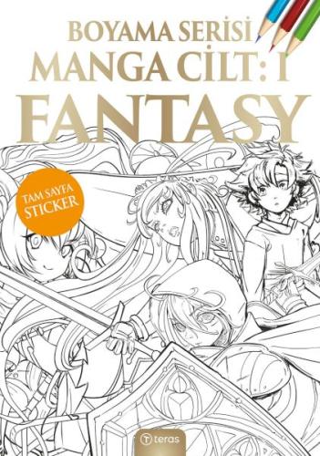 Kurye Kitabevi - Manga Boyama Cilt I: Fantasy
