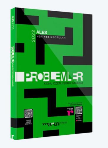 Marka Yayınları 2022 Ales Problemler Konu Özetli Yeni Nesil Soru Bankası